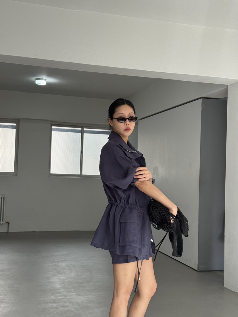 LIMLIMLIM韓國東大門直郵女士新品時尚推薦職業熱賣夾克亞麻LIM LIM LIM夾克