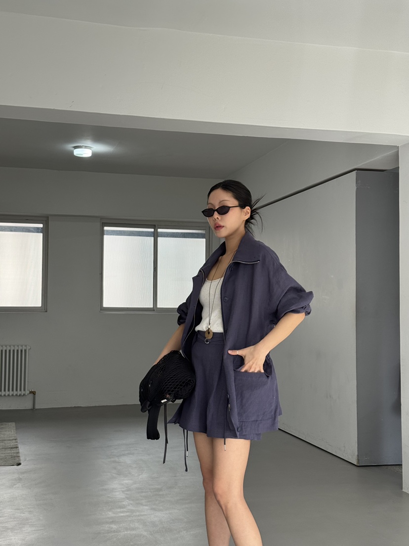 LIMLIMLIM韓國東大門直郵女士新品時尚推薦職業熱賣夾克亞麻LIM LIM LIM夾克