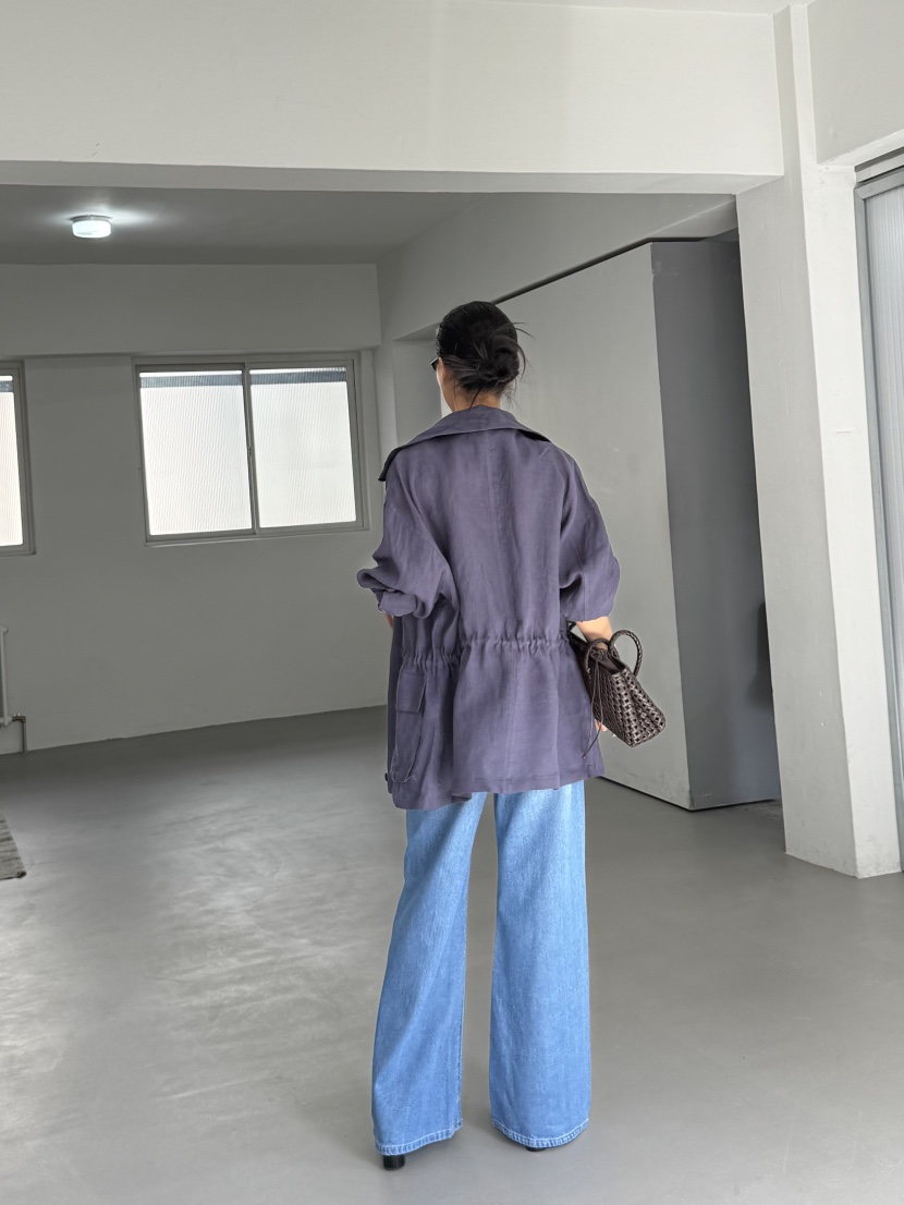 LIMLIMLIM韓國東大門直郵女士新品時尚推薦職業熱賣夾克亞麻LIM LIM LIM夾克