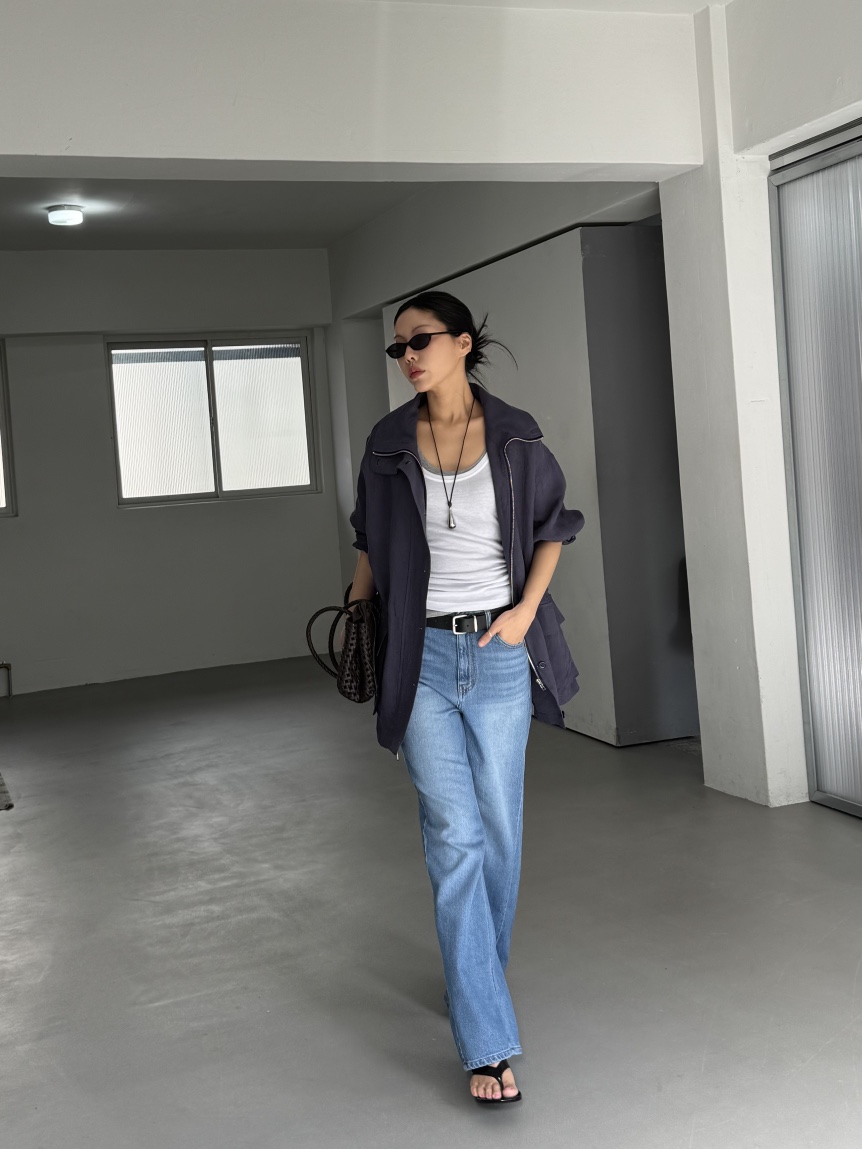 LIMLIMLIM韓國東大門直郵女士新品時尚推薦職業熱賣夾克亞麻LIM LIM LIM夾克