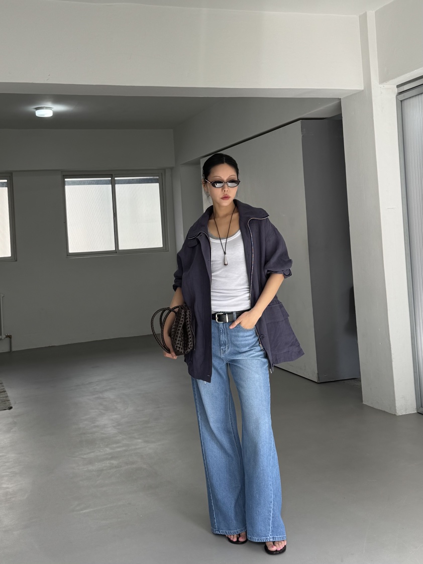 LIMLIMLIM韓國東大門直郵女士新品時尚推薦職業熱賣夾克亞麻LIM LIM LIM夾克