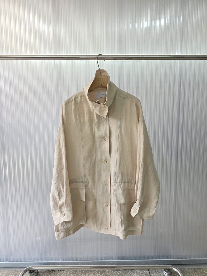 LIMLIMLIM韓國東大門直郵女士新品時尚推薦職業熱賣夾克亞麻LIM LIM LIM夾克圖色1