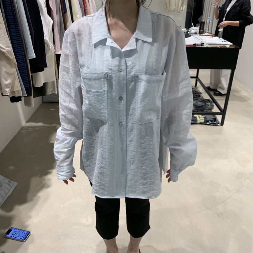 BROT東大門實拍韓國女士新款推薦職業休閑26春夏襯衫蕾絲衫BROT襯衫/蕾絲衫圖色1