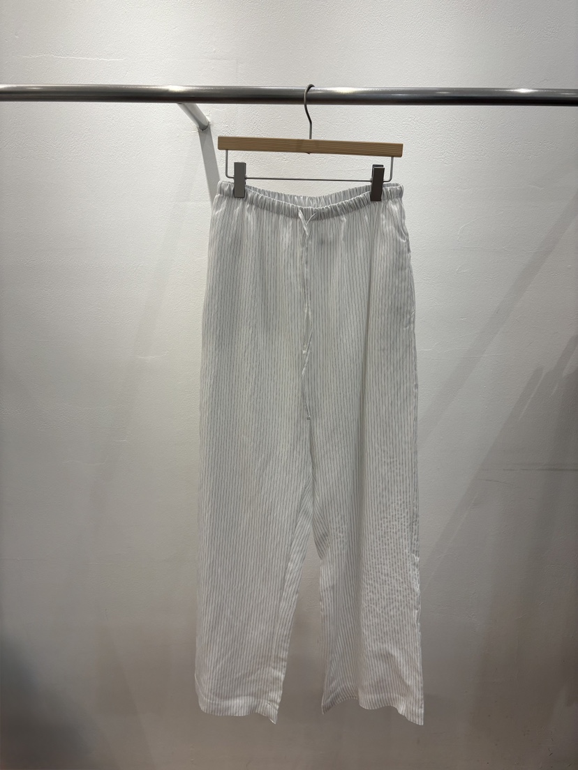 FL LANEL韓國東大門代購女士新款推薦職業休閑褲絲質條紋FL LANEL休閑褲圖色1