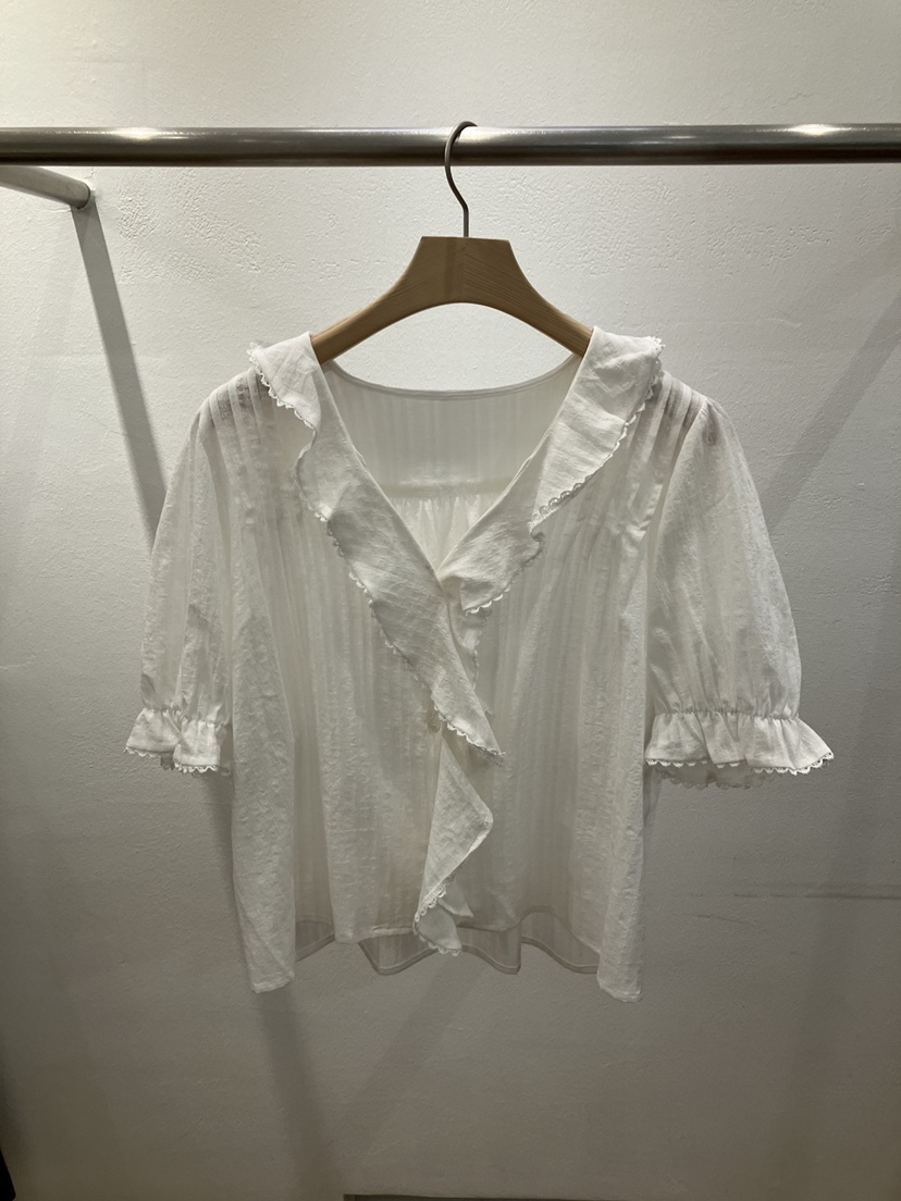 FL LANEL韓國東大門代購女裝新品26春夏26夏季襯衫蕾絲衫FL LANEL襯衫/蕾絲衫圖色1