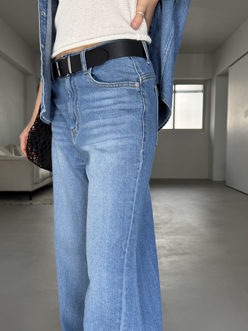 LIMLIMLIM韓國東大門直郵女裝新款26春夏人氣牛仔褲不含腰帶LIM LIM LIM牛仔褲