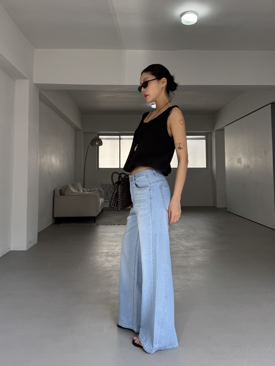 LIMLIMLIM韓國東大門直郵女裝新款26春夏人氣牛仔褲不含腰帶LIM LIM LIM牛仔褲