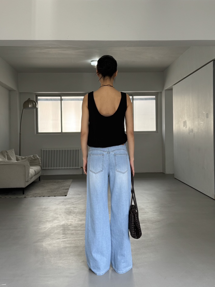 LIMLIMLIM韓國東大門直郵女裝新款26春夏人氣牛仔褲不含腰帶LIM LIM LIM牛仔褲