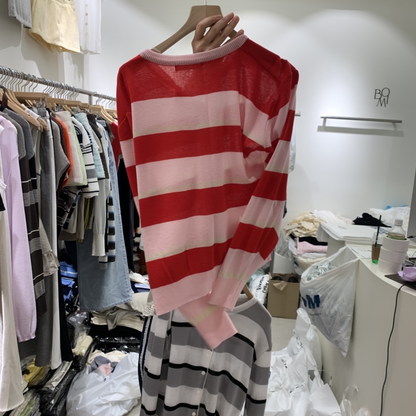 BY BOMI韓國代購女裝新品熱賣休閑26春夏人氣職業針織衫BY BOMI針織衫