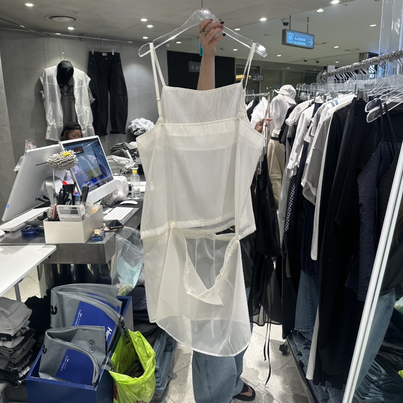 HERTZ-P韓國直郵實拍女士新款26春夏休閑時尚連衣裙透明HERTZ-P連衣裙