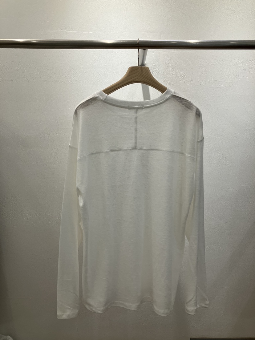 FL LANEL韓國東大門直郵女士新品熱賣時尚長袖T恤天然亞麻FL LANEL長袖T恤