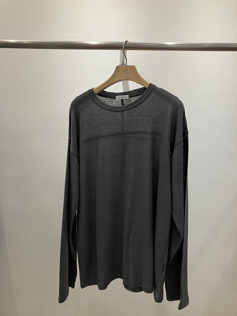 FL LANEL韓國東大門直郵女士新品熱賣時尚長袖T恤天然亞麻FL LANEL長袖T恤圖色3黑色