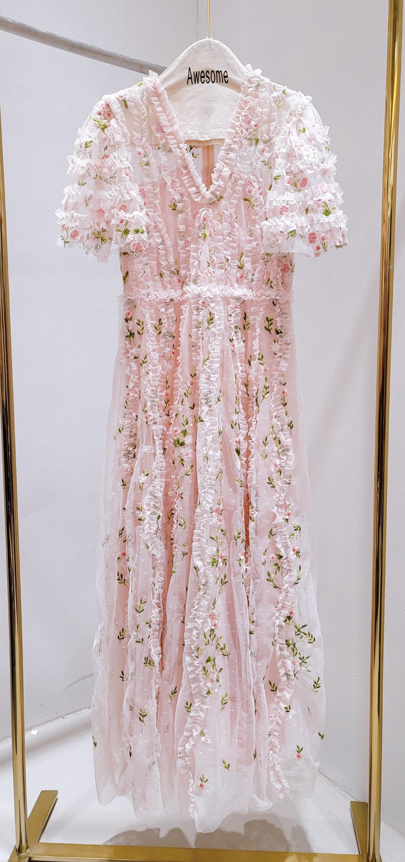 AWESOME-P東大門實拍韓國女裝新款人氣時尚推薦連衣裙打折AWESOME-P連衣裙圖色1