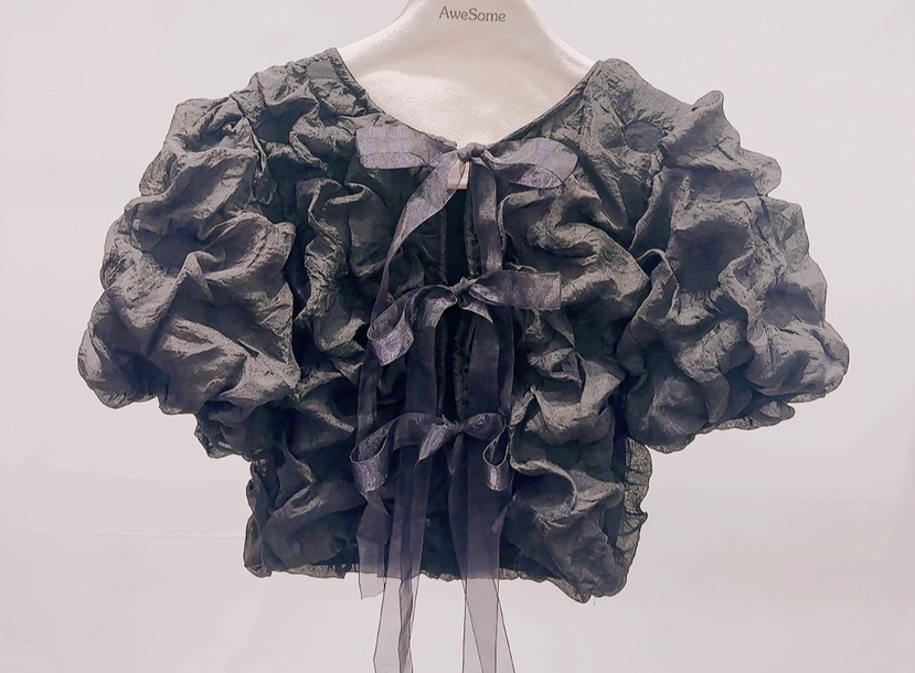 AWESOME-P韓國直郵實拍女裝新品人氣26夏季時尚襯衫蕾絲衫AWESOME-P襯衫/蕾絲衫圖色2