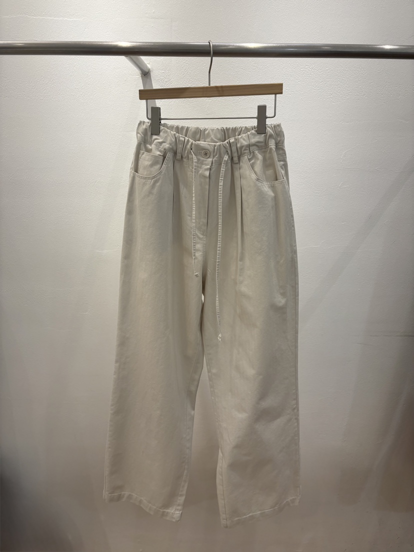 FL LANEL韓國直郵女裝新款熱賣時尚人氣26夏季休閑褲人字紋FL LANEL休閑褲圖色1