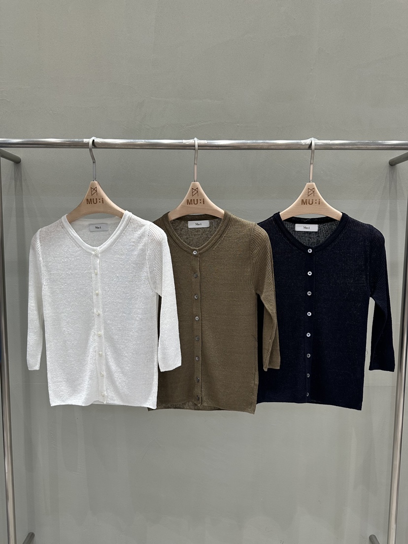 THE MUI韓國代購女裝新品熱賣時尚推薦針織衫U領開衫紐扣THE MUI針織衫