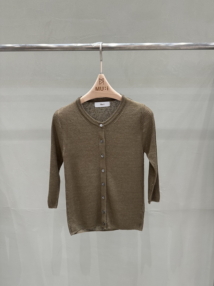 THE MUI韓國代購女裝新品熱賣時尚推薦針織衫U領開衫紐扣THE MUI針織衫圖色2