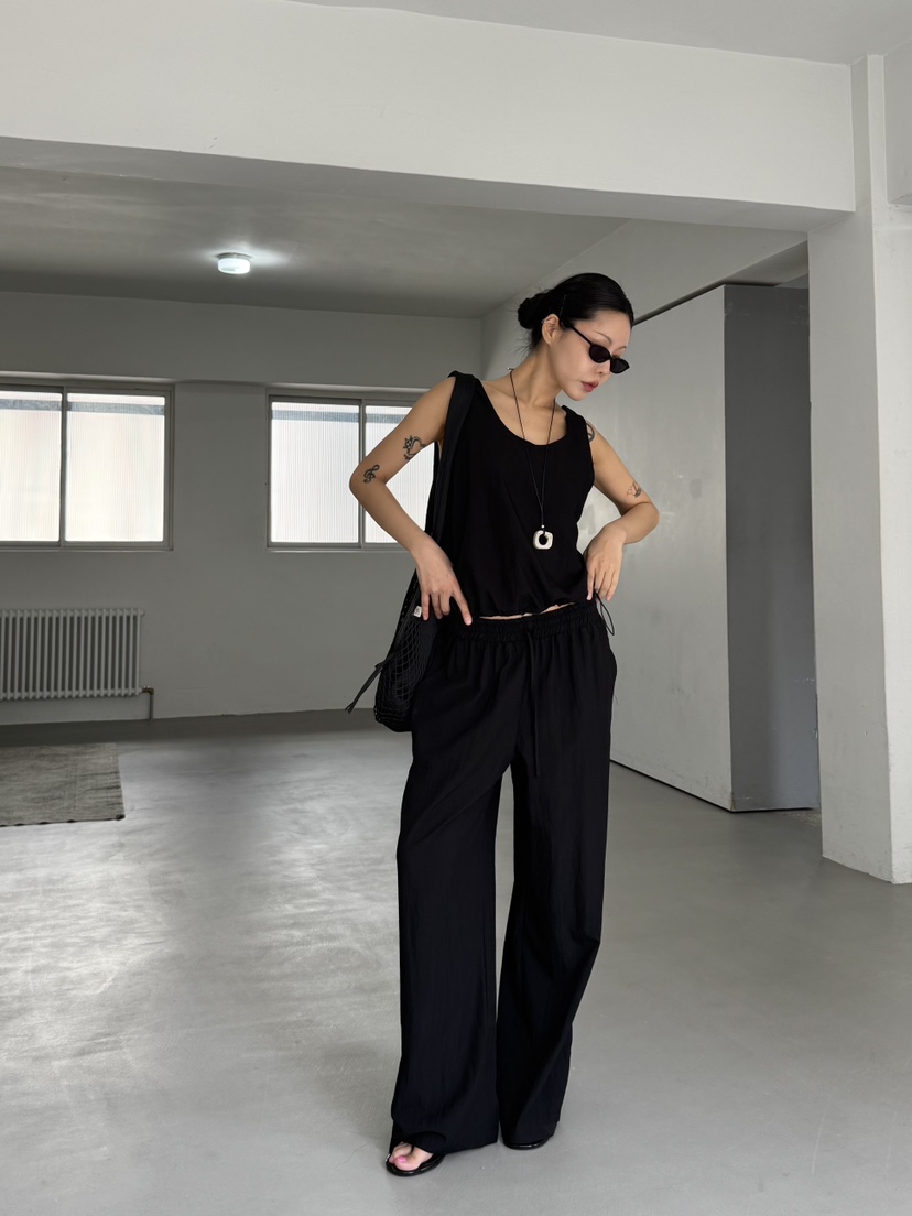 LIMLIMLIM韓國東大門直郵女裝新款26夏季熱賣26春夏休閑褲LIM LIM LIM休閑褲