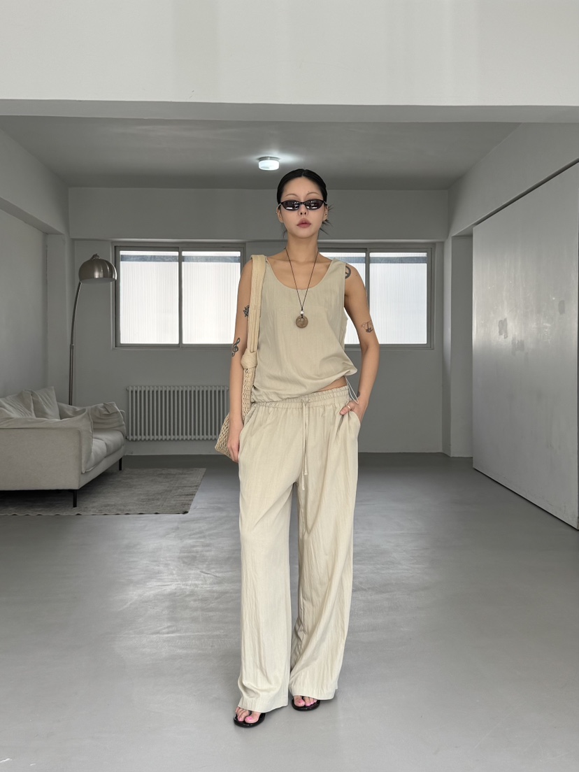 LIMLIMLIM韓國東大門直郵女裝新款26夏季熱賣26春夏休閑褲LIM LIM LIM休閑褲