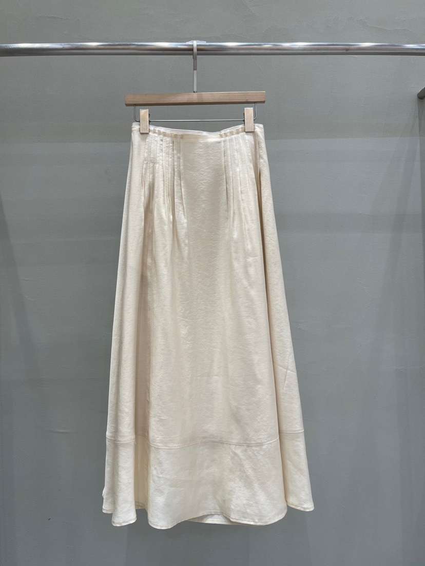 THE MUI韓國直郵女士新款推薦26春夏時尚職業熱賣長裙褶裥THE MUI長裙圖色1