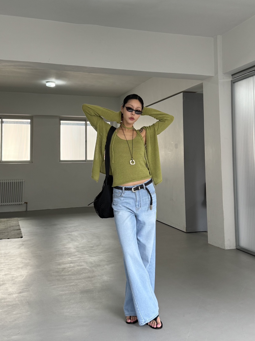 LIMLIMLIM韓國東大門代購女士新款推薦26春夏時尚針織衫亞麻LIM LIM LIM針織衫