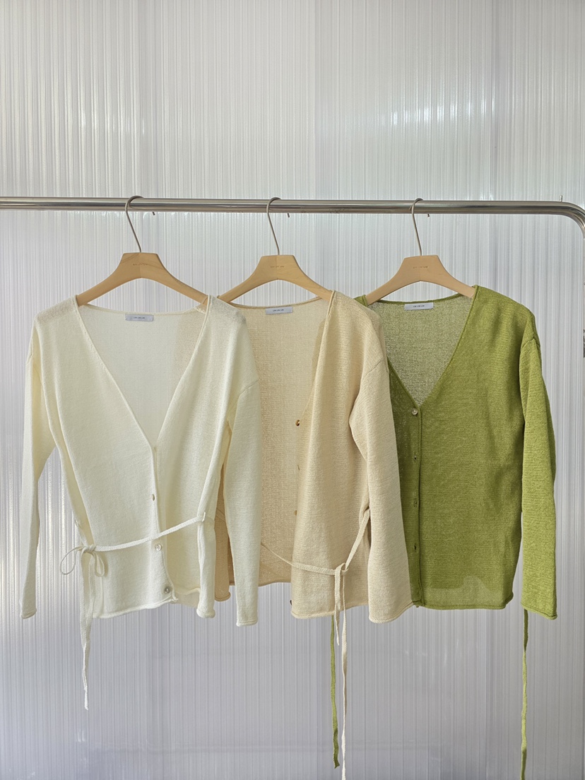 LIMLIMLIM韓國東大門代購女士新款推薦26春夏時尚針織衫亞麻LIM LIM LIM針織衫圖色2左二米色