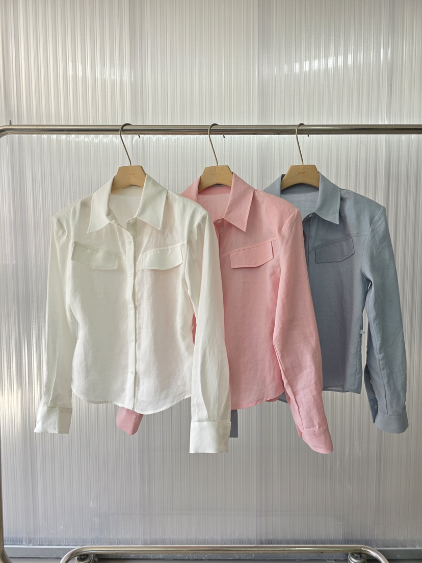 LIMLIMLIM韓國東大門直郵女裝新品休閑26夏季襯衫蕾絲衫亞麻棉LIM LIM LIM襯衫/蕾絲衫