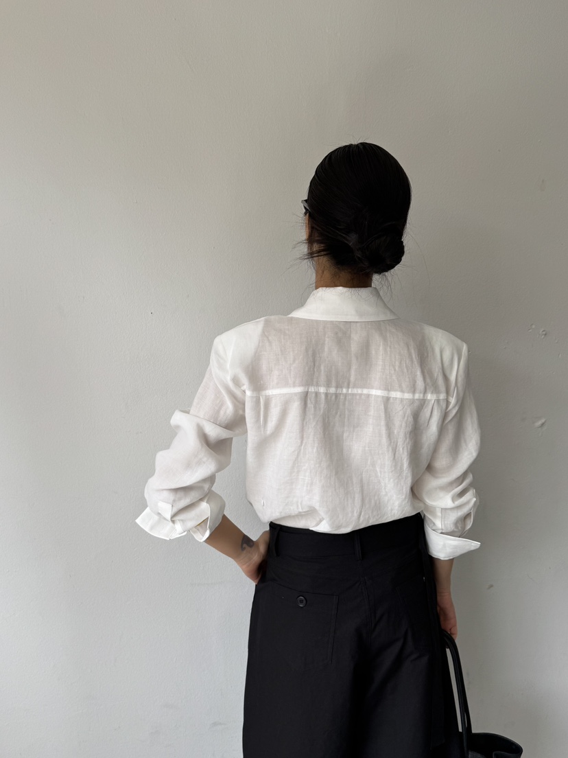 LIMLIMLIM韓國東大門直郵女裝新品休閑26夏季襯衫蕾絲衫亞麻棉LIM LIM LIM襯衫/蕾絲衫