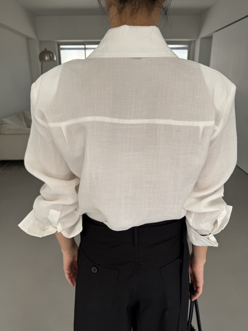 LIMLIMLIM韓國東大門直郵女裝新品休閑26夏季襯衫蕾絲衫亞麻棉LIM LIM LIM襯衫/蕾絲衫