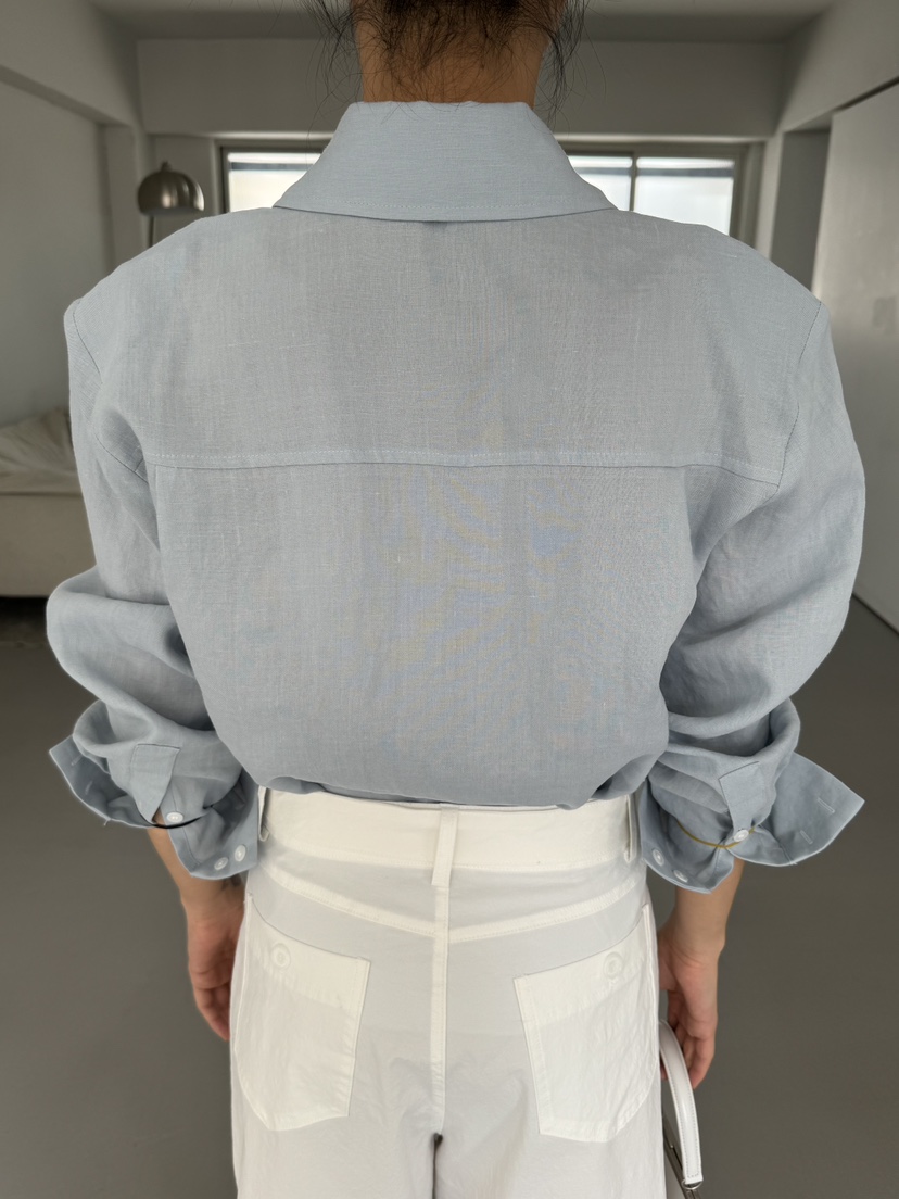 LIMLIMLIM韓國東大門直郵女裝新品休閑26夏季襯衫蕾絲衫亞麻棉LIM LIM LIM襯衫/蕾絲衫