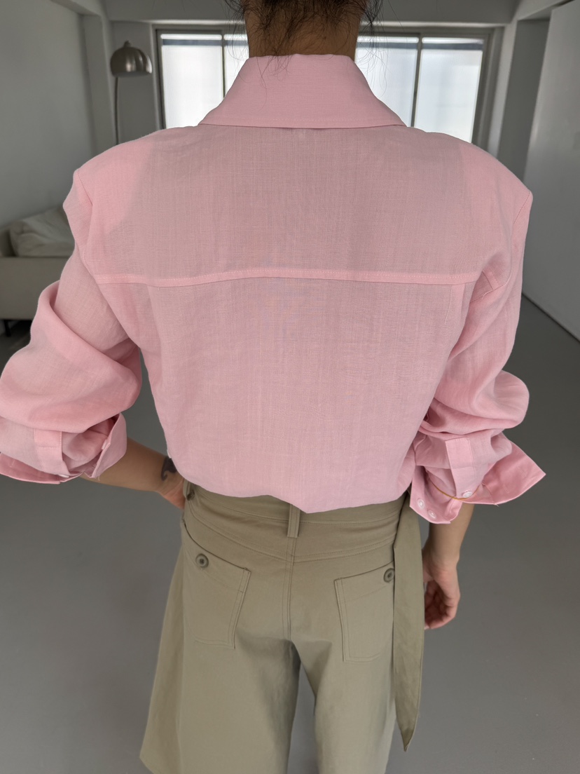 LIMLIMLIM韓國東大門直郵女裝新品休閑26夏季襯衫蕾絲衫亞麻棉LIM LIM LIM襯衫/蕾絲衫