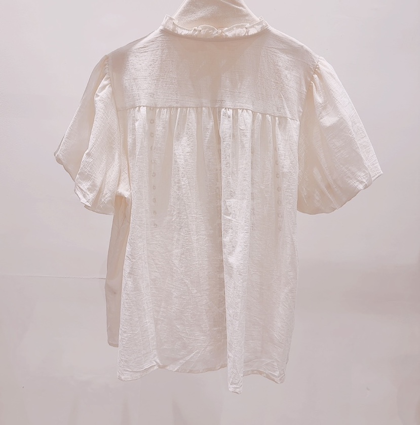 AWESOME-P韓國直郵實拍女裝新款26春夏休閑26夏季襯衫蕾絲衫AWESOME-P襯衫/蕾絲衫