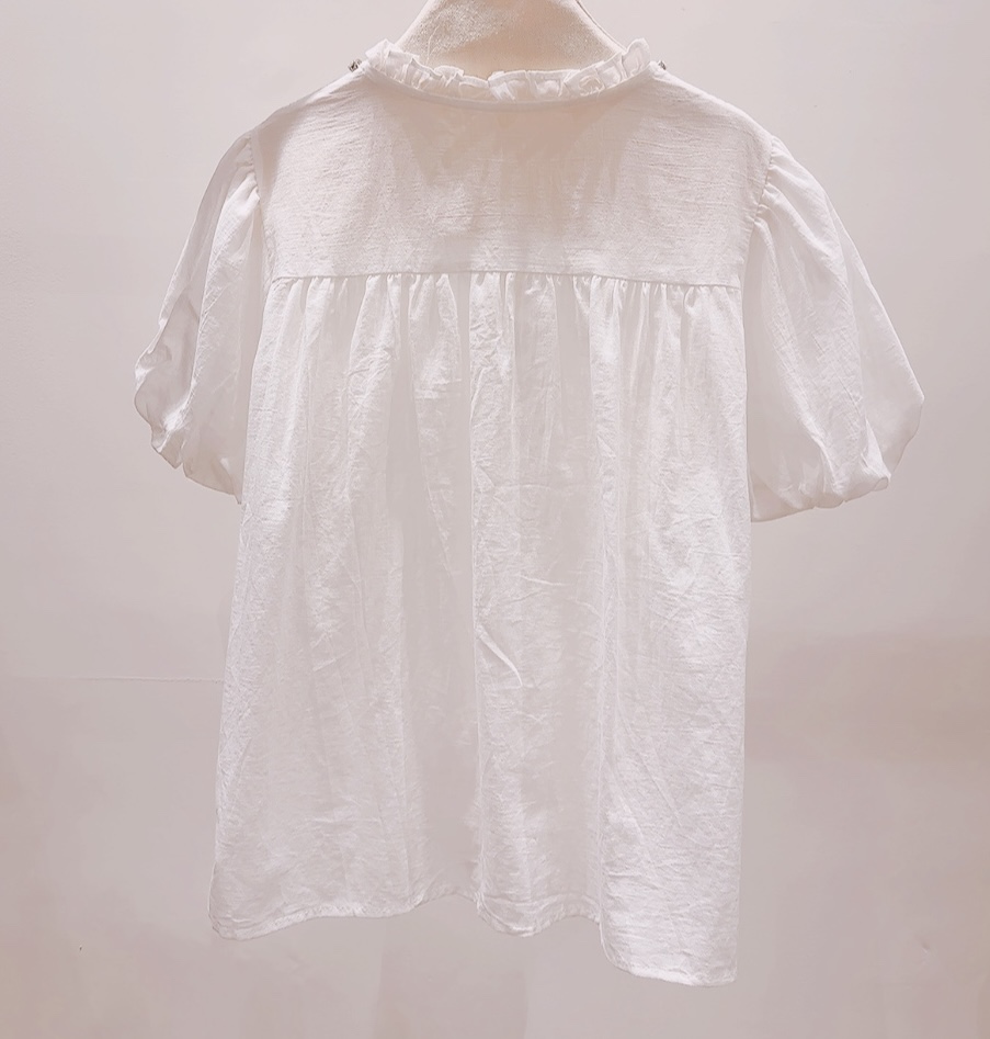 AWESOME-P韓國直郵實拍女裝新款26春夏休閑26夏季襯衫蕾絲衫AWESOME-P襯衫/蕾絲衫