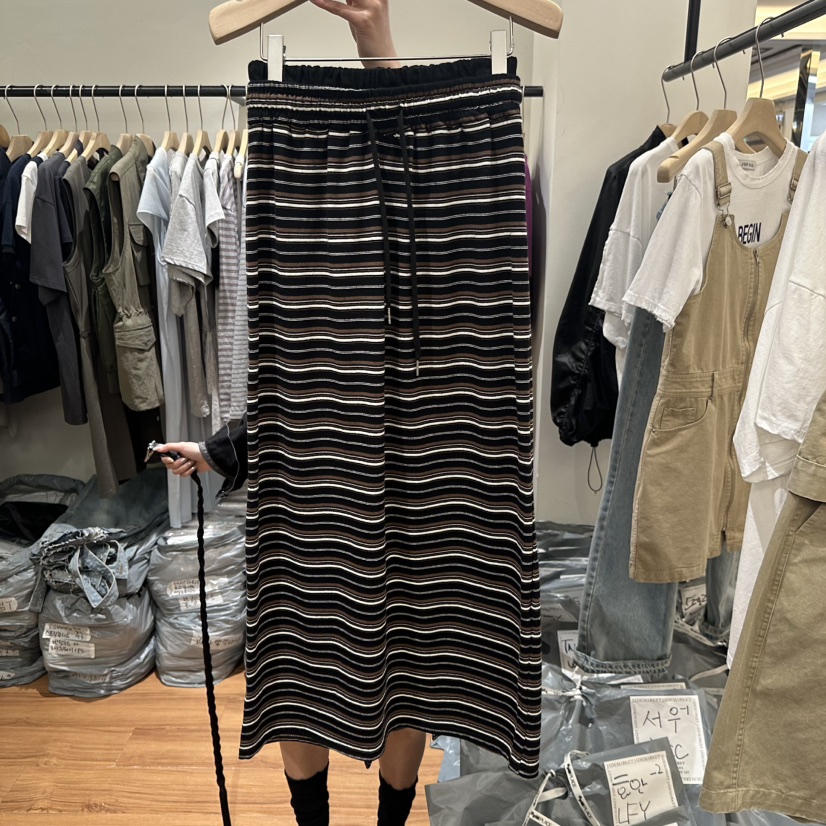 JADEMARKET韓國直郵女士新款熱賣時尚職業26夏季26春夏長裙JADE SEOUL_MARKET長裙圖色2黑色