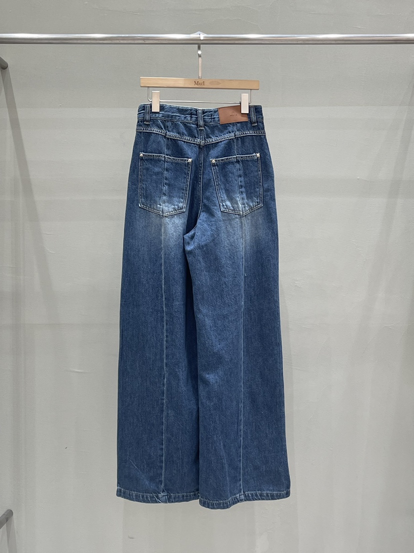 THE MUI韓國代購女士新品人氣26夏季休閑職業牛仔褲柔軟THE MUI牛仔褲