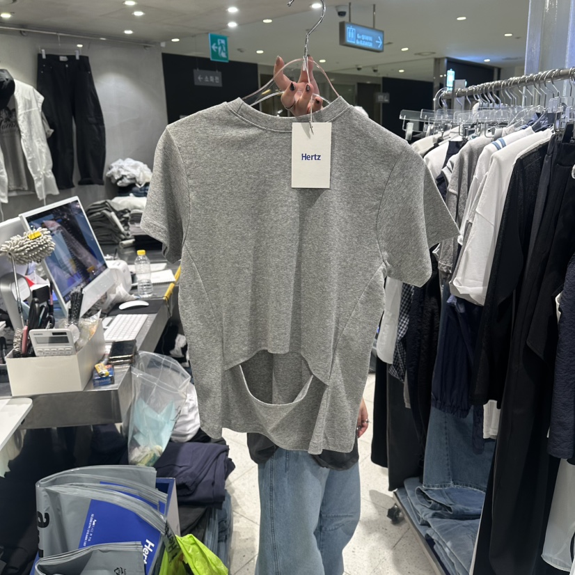 HERTZ-P韓國直郵實拍女士新品職業26夏季人氣休閑推薦T恤HERTZ-PT恤