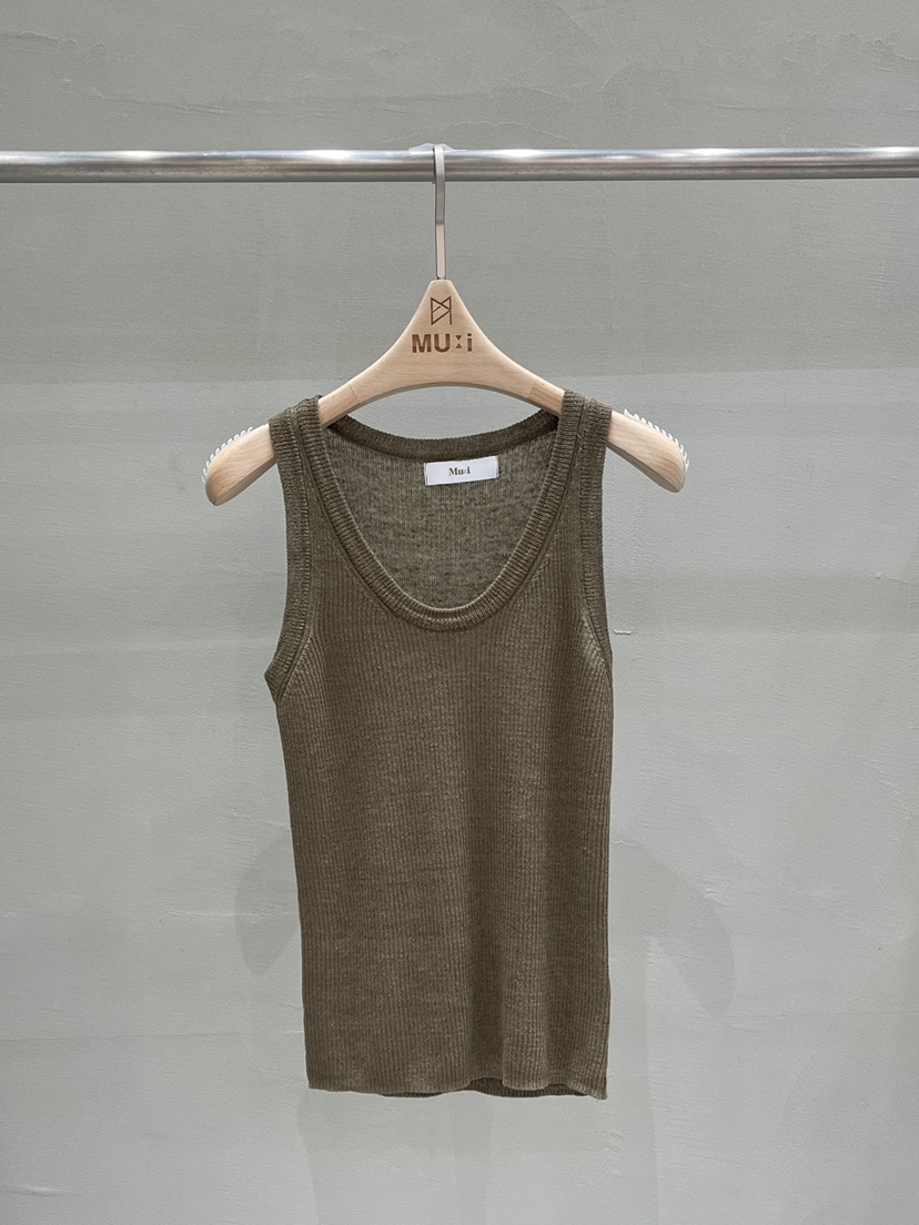 THE MUI韓國代購女士新品休閑26春夏人氣26夏季吊帶背心羅紋THE MUI吊帶/背心圖色2