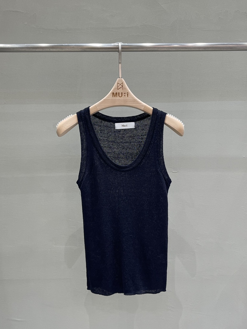 THE MUI韓國代購女士新品休閑26春夏人氣26夏季吊帶背心羅紋THE MUI吊帶/背心圖色3