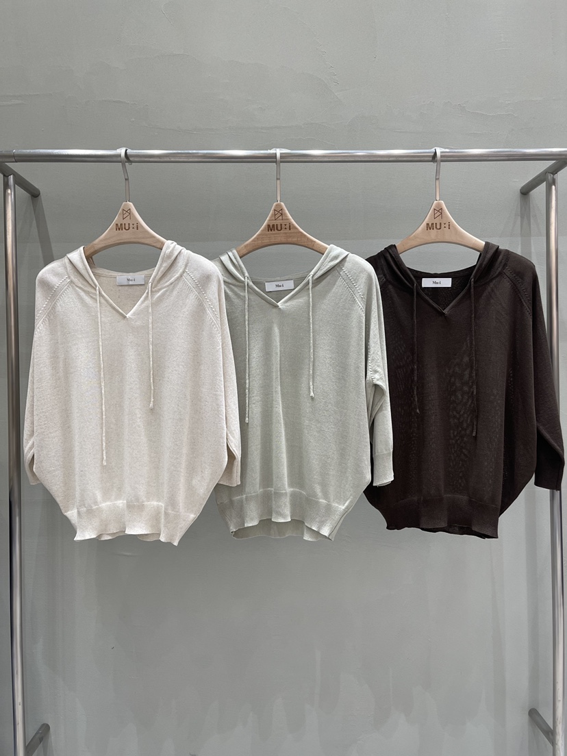 THE MUI韓國東大門直郵女裝新款26夏季推薦針織衫連帽衫THE MUI針織衫