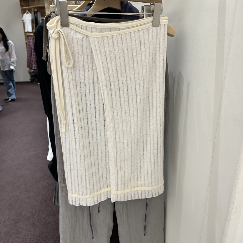 PITA/THEVERLIN韓國代購女裝新品熱賣半身裙中短裙披肩亞麻PITA/THEVERLIN半身裙/中短裙圖色1