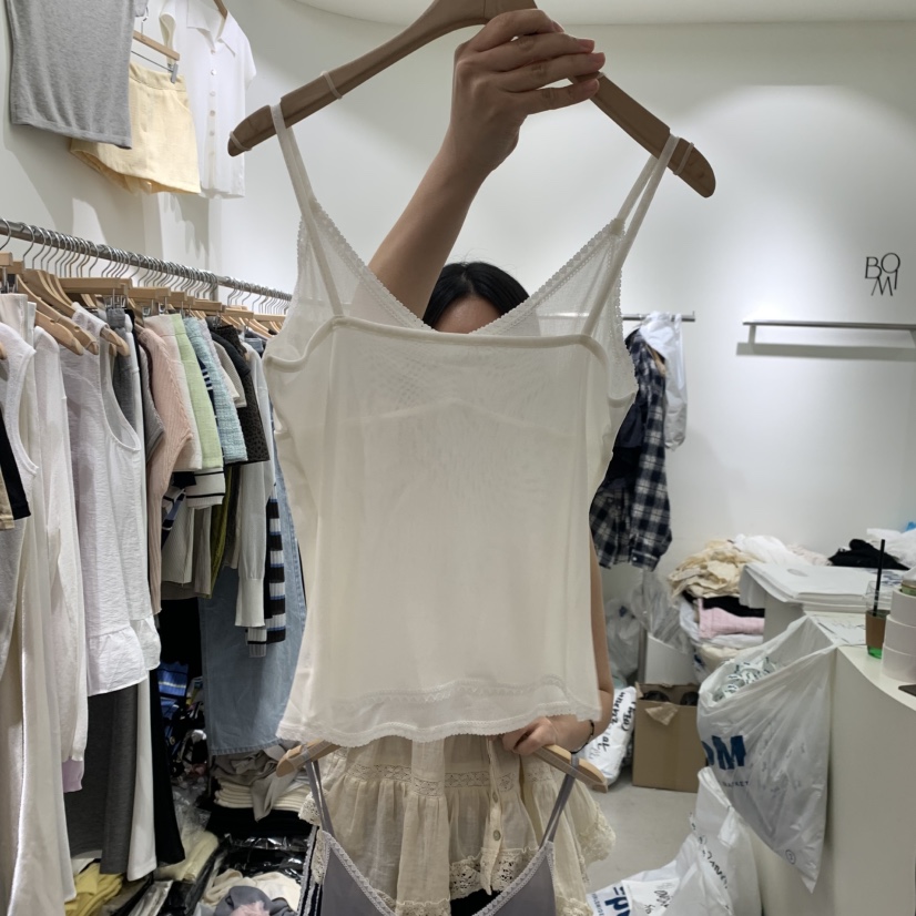 BY BOMI韓國直郵實拍女裝新款時尚26春夏休閑熱賣吊帶背心BY BOMI吊帶/背心