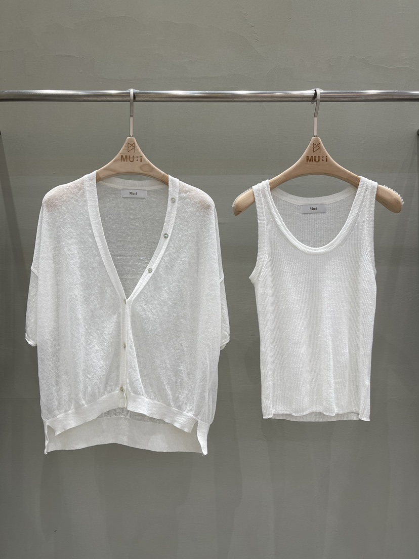 THE MUI韓國直郵女裝新品推薦熱賣休閑針織衫不對稱V領開衫THE MUI針織衫