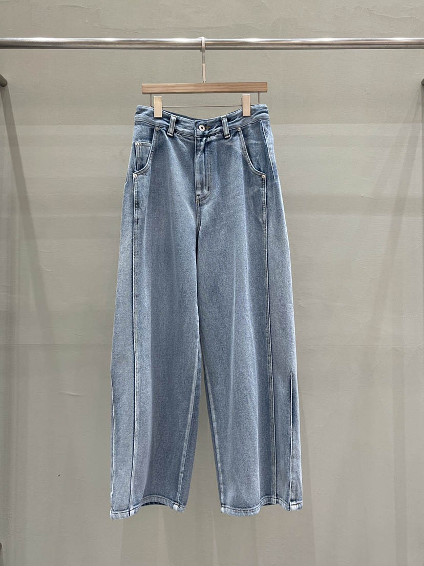 THE MUI東大門實拍韓國女士新品26春夏推薦時尚牛仔褲磨毛THE MUI牛仔褲圖色1