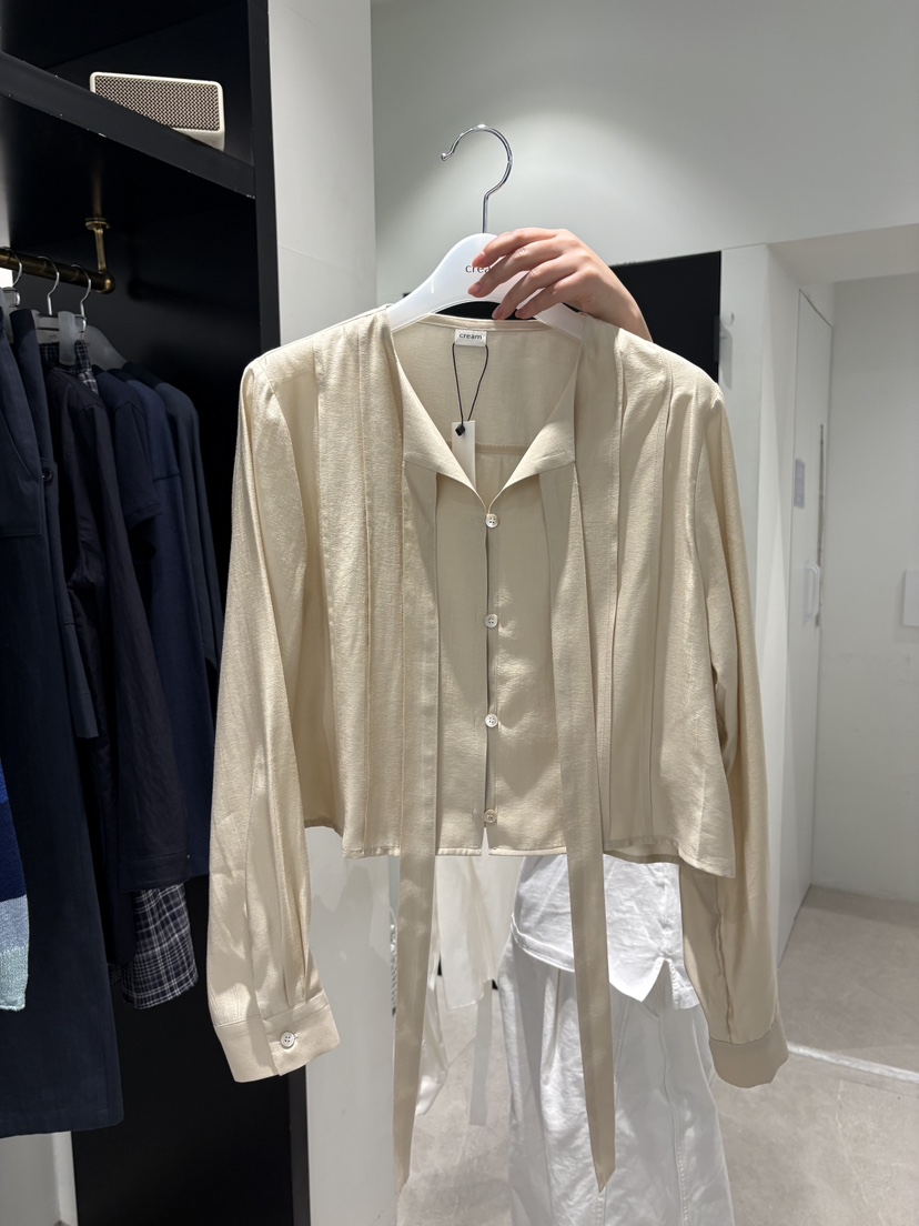 CREAM-P韓國直郵女裝新款推薦休閑時尚熱賣人氣襯衫蕾絲衫CREAM-P襯衫/蕾絲衫圖色2