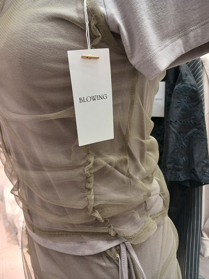 BLOWING韓國代購女裝新款熱賣推薦時尚職業人氣26春夏T恤網眼BLOWINGT恤