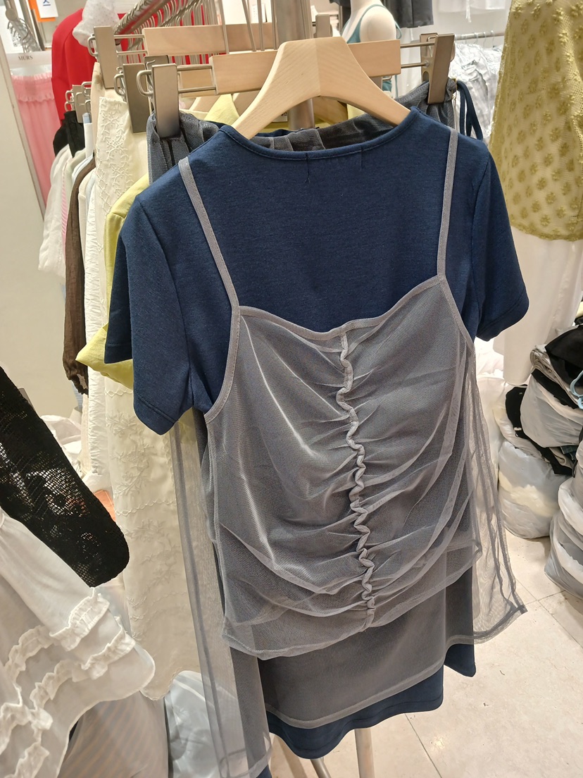 BLOWING韓國代購女裝新款熱賣推薦時尚職業人氣26春夏T恤網眼BLOWINGT恤