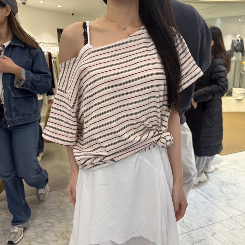 MIXXIN韓國東大門直郵女裝新款人氣熱賣26夏季T恤不含腰帶MIXXINT恤圖色3