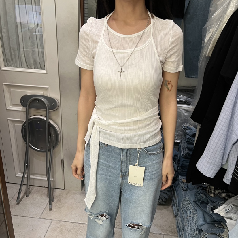 LE AHICON韓國直郵實拍女士新品人氣休閑26春夏套裝套裝Le Ahicon套裝圖色2