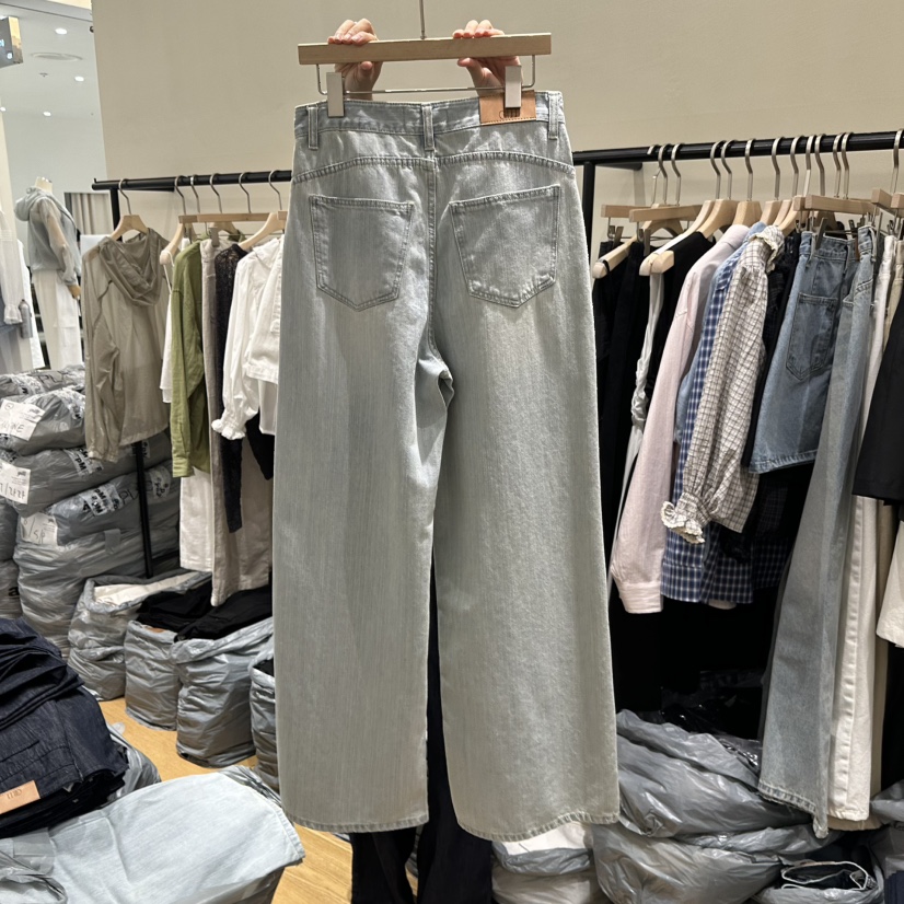 GILLI韓國直郵女士新款職業休閑推薦熱賣26夏季人氣牛仔褲GILLI牛仔褲