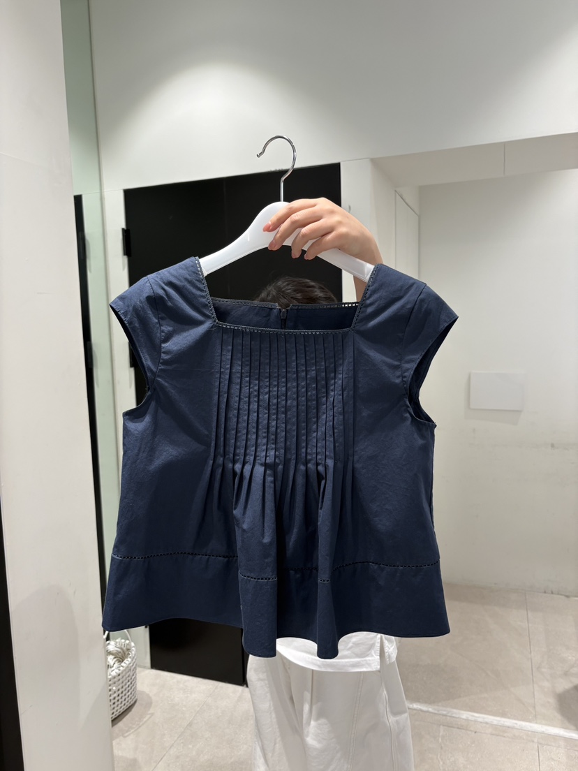 CREAM-P韓國直郵女裝新款人氣推薦時尚26夏季吊帶背心褶裥CREAM-P吊帶/背心圖色2